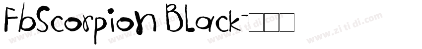 FbScorpion Black字体转换